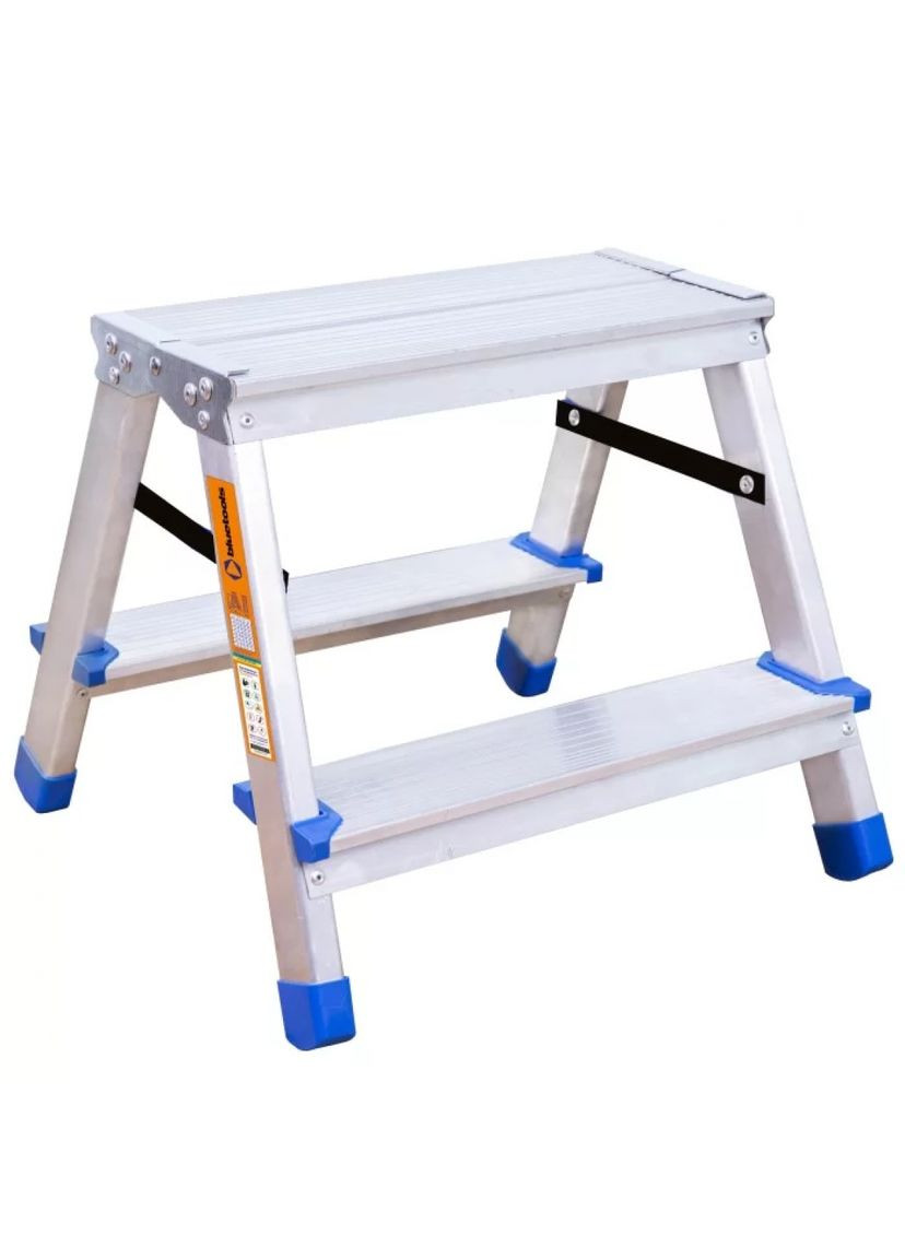 Алюминиевая лестница-стремянка Expert (2 ступенек) двухсекционная двухсторонняя (24831) BLUETOOLS (322425567)