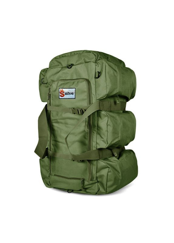 Тактический РюкзакСумка 2 в 1 Bag 80 л 72 x 30 x 30 см Оливка KT6002501 Solve (305743518)