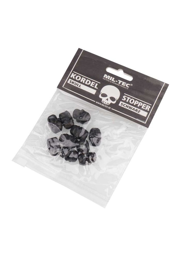 Набір стопперів для блискавки/темляка CORD STOPPER SKULLBlack Mil-Tec (317049329)