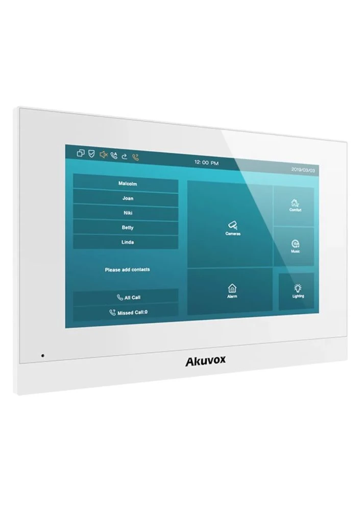 Відеодомофон 7” C313S White SIP Linux (87-00006) Akuvox (382242025)
