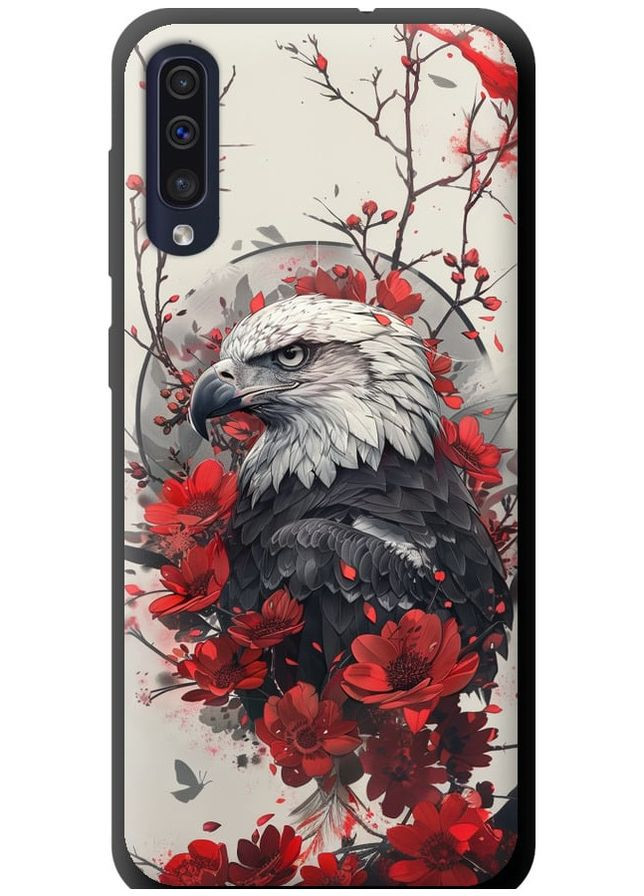 TPU черный чехол 'Рубиновый орел' для Endorphone Samsung Galaxy A50 2019 A505F (291133299)