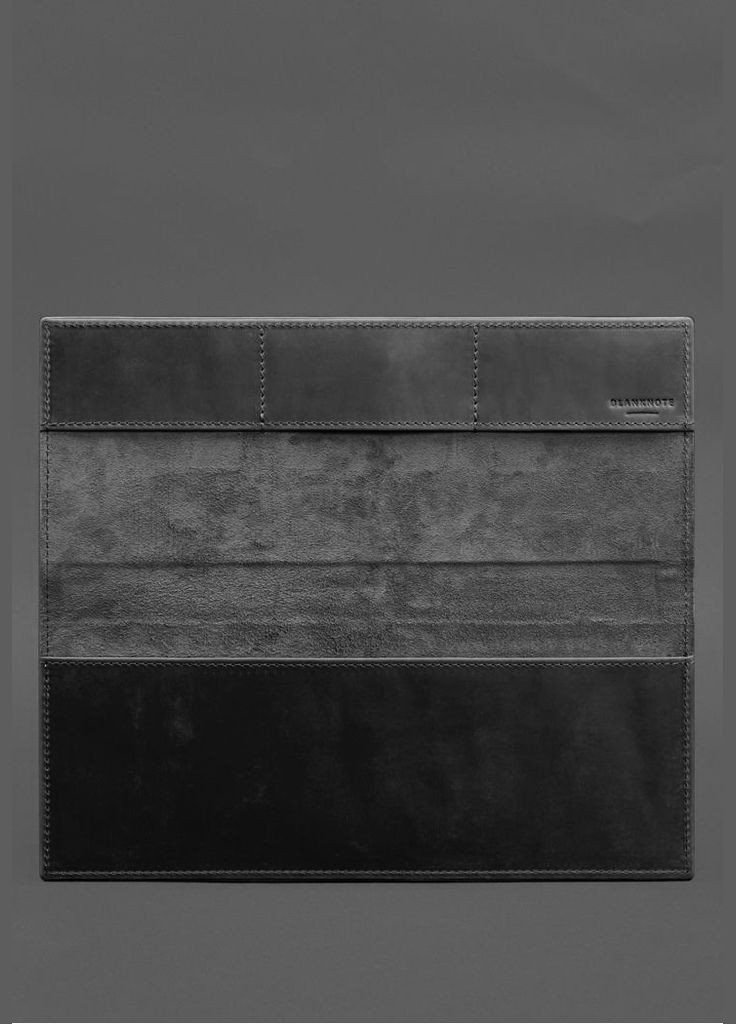 Настільний планер з блоком на пружині чорний Crazy Horse (A-028726) BlankNote (341534902)