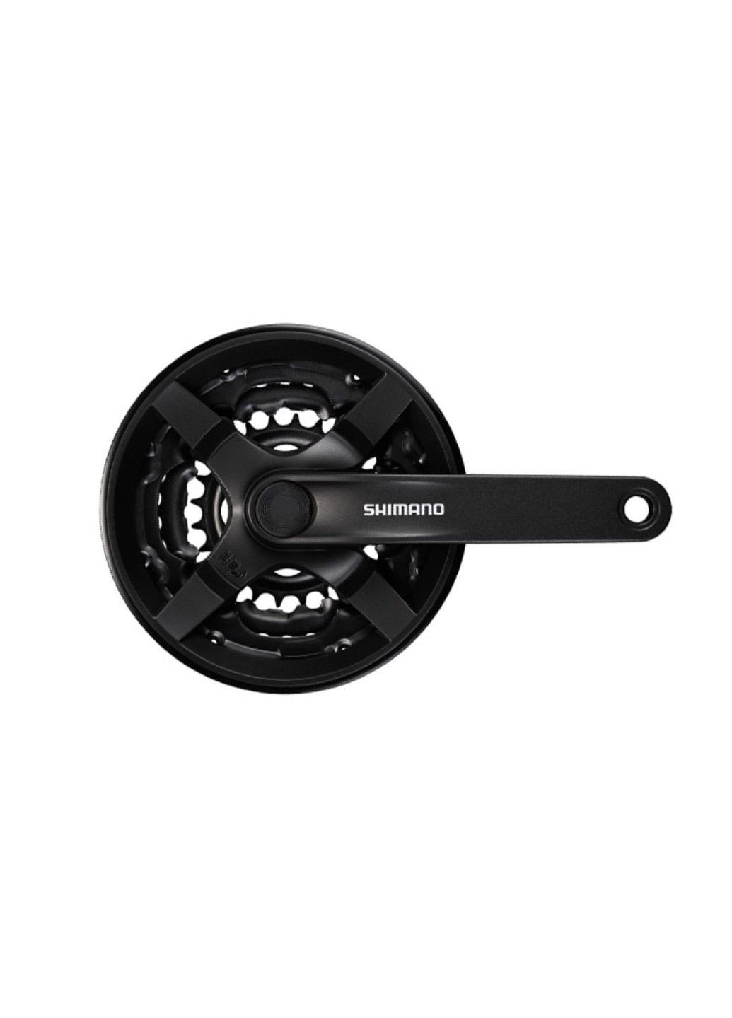 Шатуны FC-TY301, 175мм, 42x34x24, защита, черные, OEM Shimano (315140824)