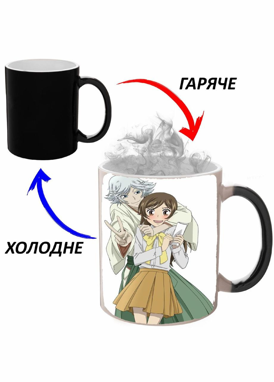 Чашка хамелон Очень приятно - Бог Аниме #001 (кружка, чашка) Черная 330 мл No Brand (323470477)