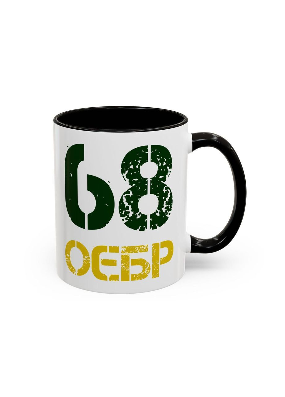 Чашка з шевроном "68-ма окрема єгерська бригада" No Brand (368671674)