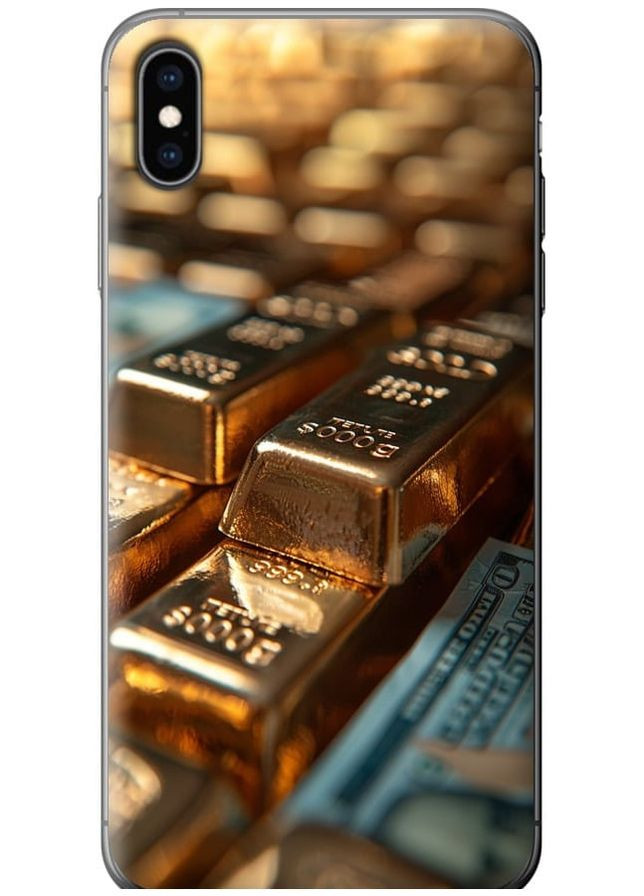 2D пластиковый чехол 'Сияние золота' для Endorphone Apple iPhone XS Max (291131533)