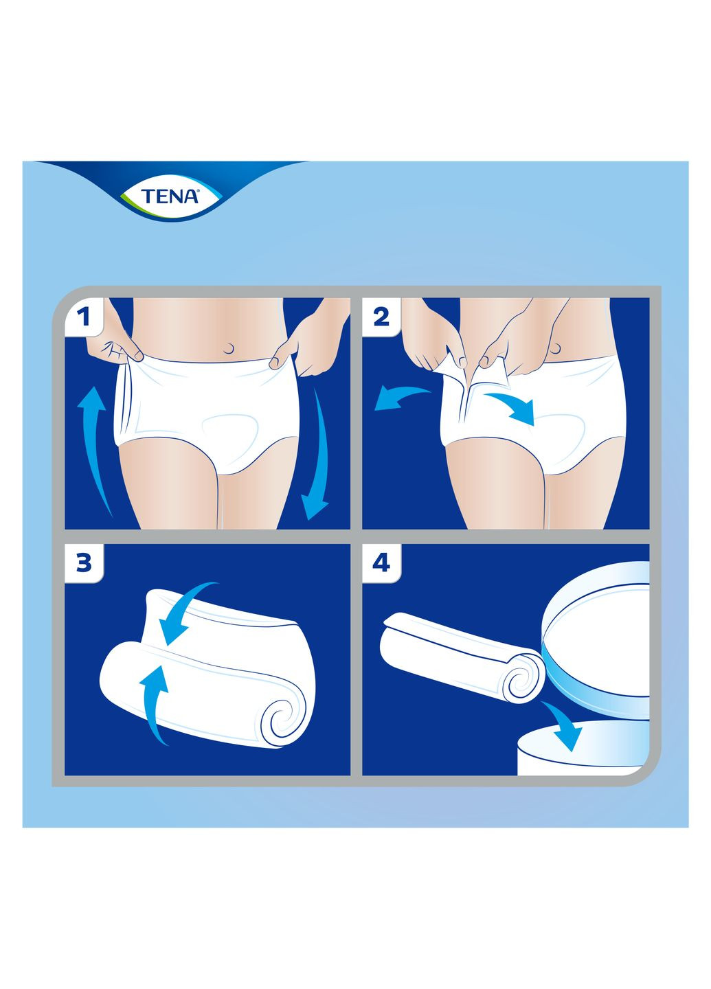 Труси-підгузки для дорослих Pants Plus L, 14 шт. Tena (328446819)