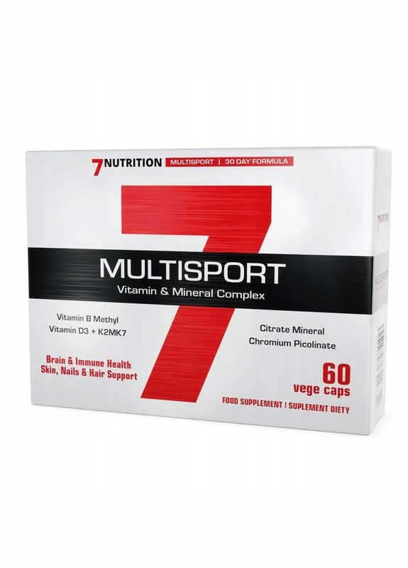 Витаминно-минеральный комплекс Multisport Vitamin & Mineral Complex, 60 caps 7 Nutrition (284742111)