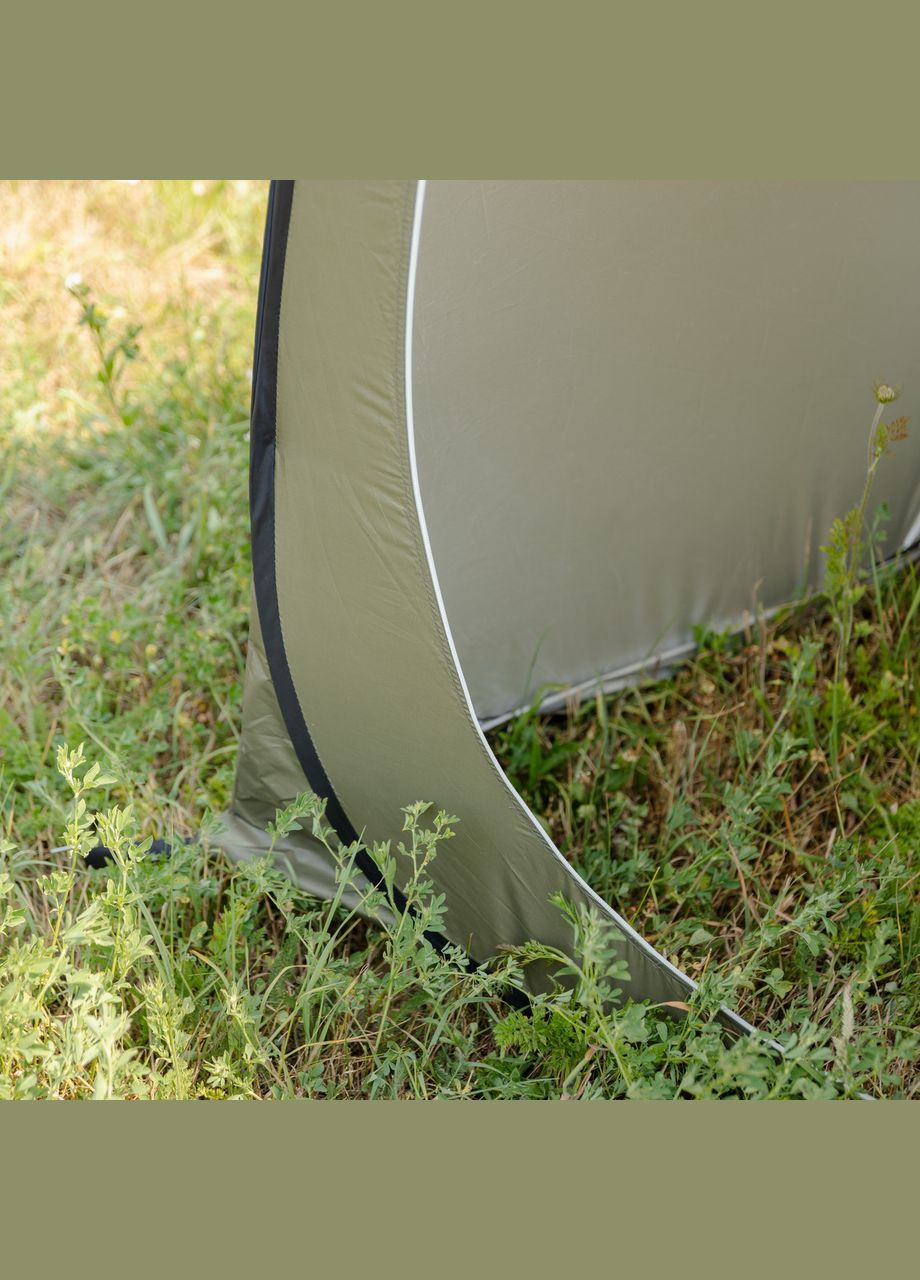 Палатка душ-туалет для кемпинга автомат 120×120×190 (см) тент для душа и туалета туристический LU-015DGR Хаки LUGI (353502662)