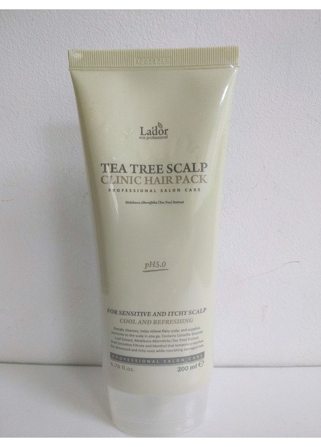 Зміцнююча маска для шкіри голови та волосся tea tree scalp з екстрактом зеленого чаю La'dor (282592124)