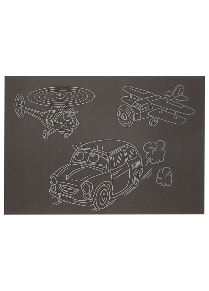 Гравюра А5 "Транспорт" ГрА5с-14 эконом вариант в пакете 21 х 14,8 см Danko Toys (322433373)