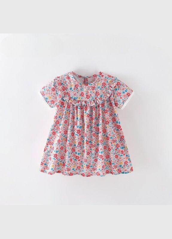 Рожева дитяча літня сукня для дівчинки 10233 рожевий Malwee (327320553)