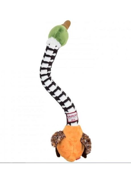 Іграшка для собак Crunchy Качка з хрусткою шиєю і пискавкою 54 см Чорний (75025) GiGwi (279571981)