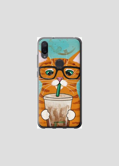 Чехол на Xiaomi Mi Play Зеленоглазый кот в очках "4054t-1644-2448" Endorphone (362606276)