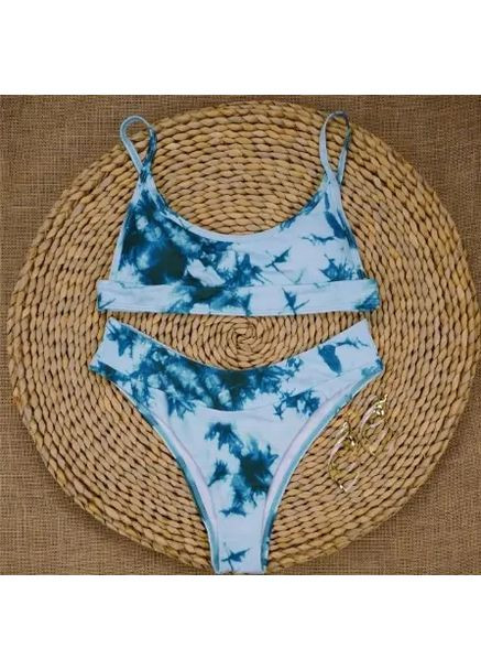 Синий летний женский купальник из высокоскоростного материала. раздельный купальник топом с чашечками розовый, s China