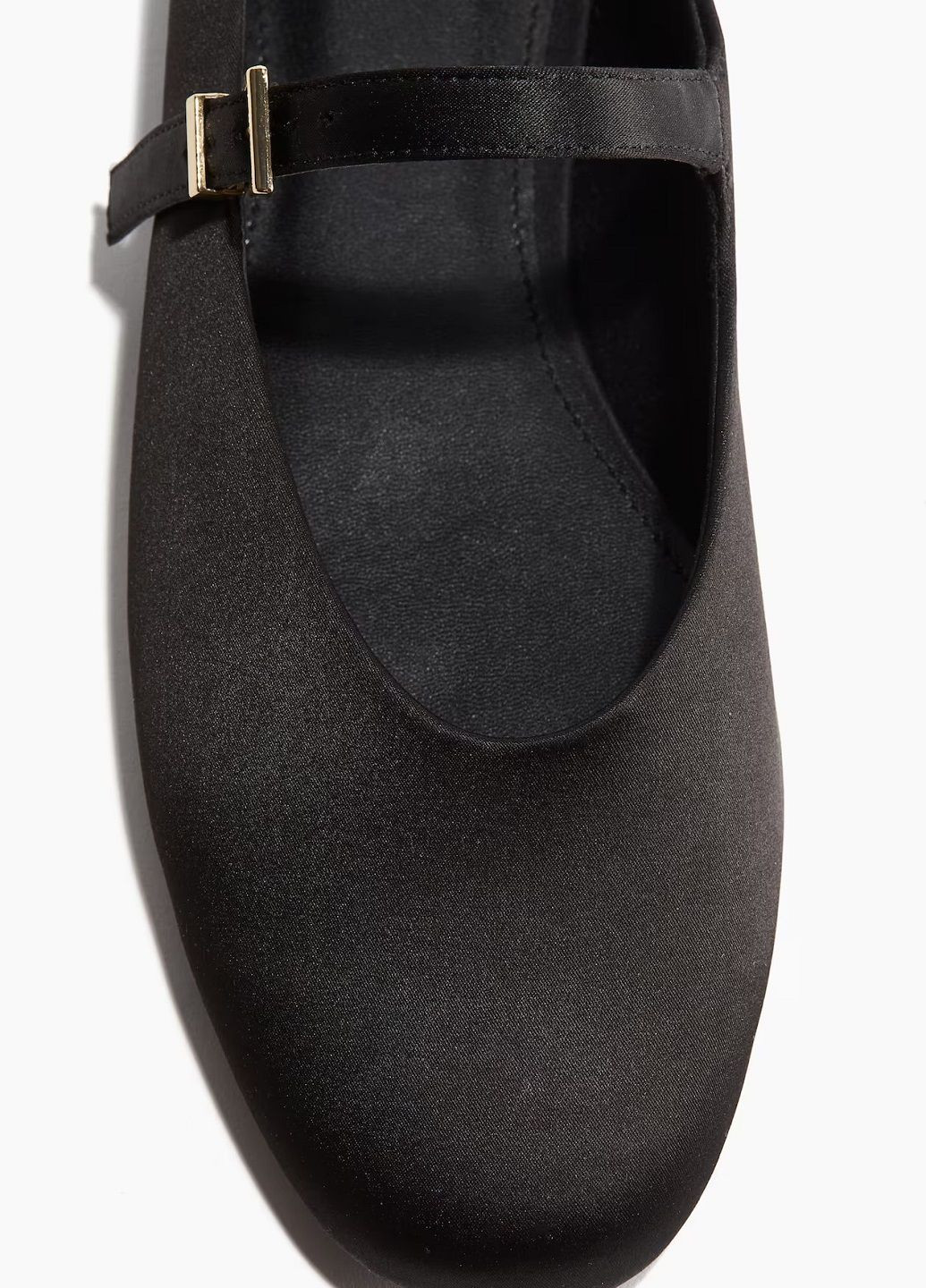 Жіночі балетки H&M | чорні однотонні текстиль (316578397)