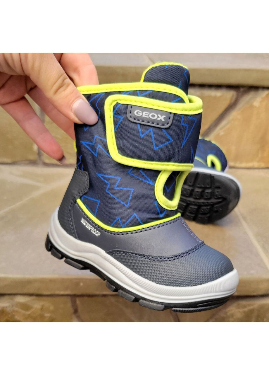 зимние детские сапоги b flanfil b waterproof respira, на липучке Geox