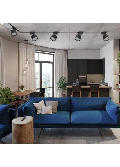 Трековий світильник ML433 під лампу чорний Ledcoin (365650818)