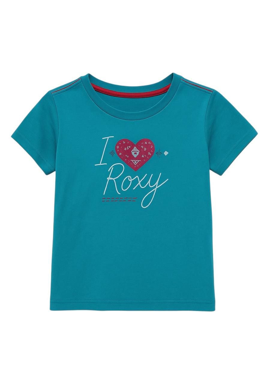 Блакитна літня футболка блакитний Roxy