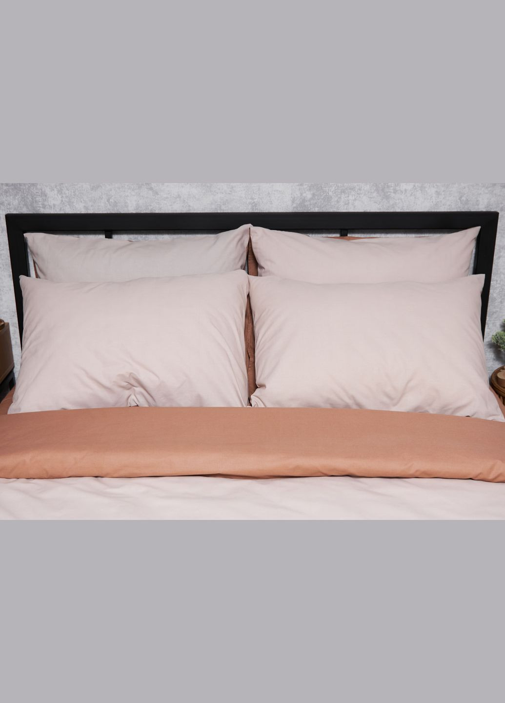 Комплект постільної білизни Бязь Gold Люкс «» двоспальні 175х210 наволочки 2х50х70 (MS-820004556) Moon&Star Brown Blanc (293148079)