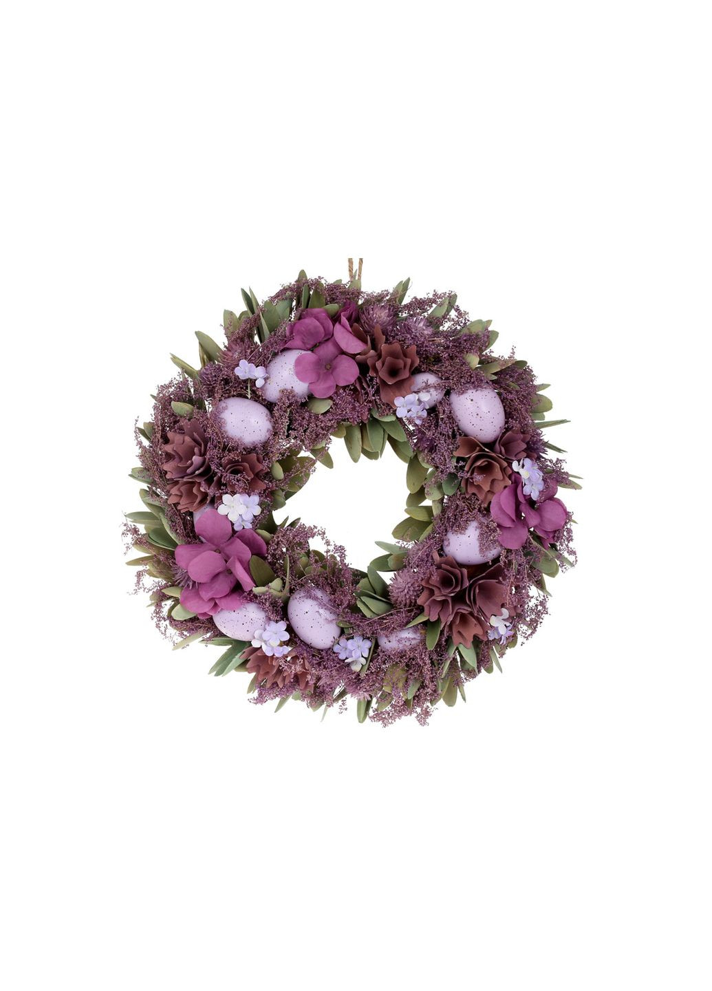 Декоративний великодній вінок, 36см, лавандови No Brand (323081727)