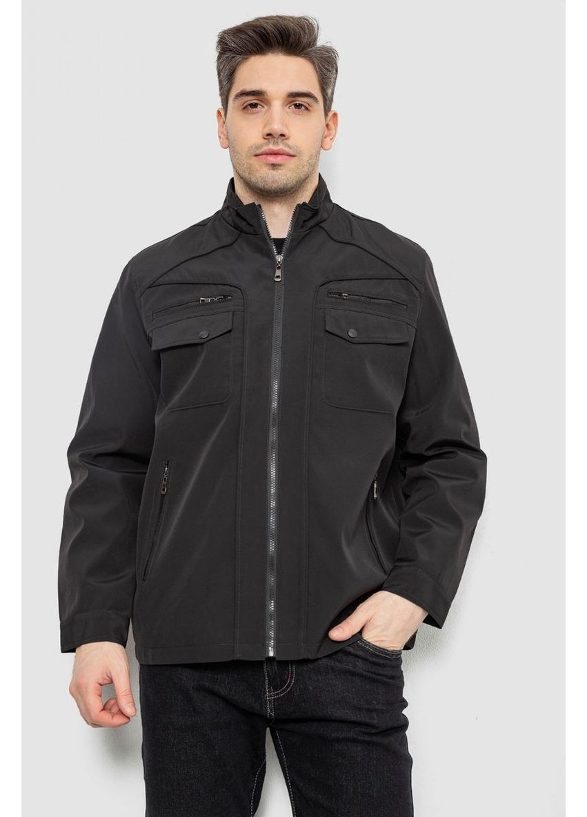 Черная демисезонная куртка мужская демисезонная Ager 244R316K