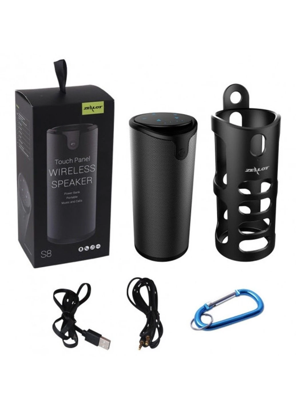 Беспроводная Bluetooth колонка S8 Синий Zealot (332635491)