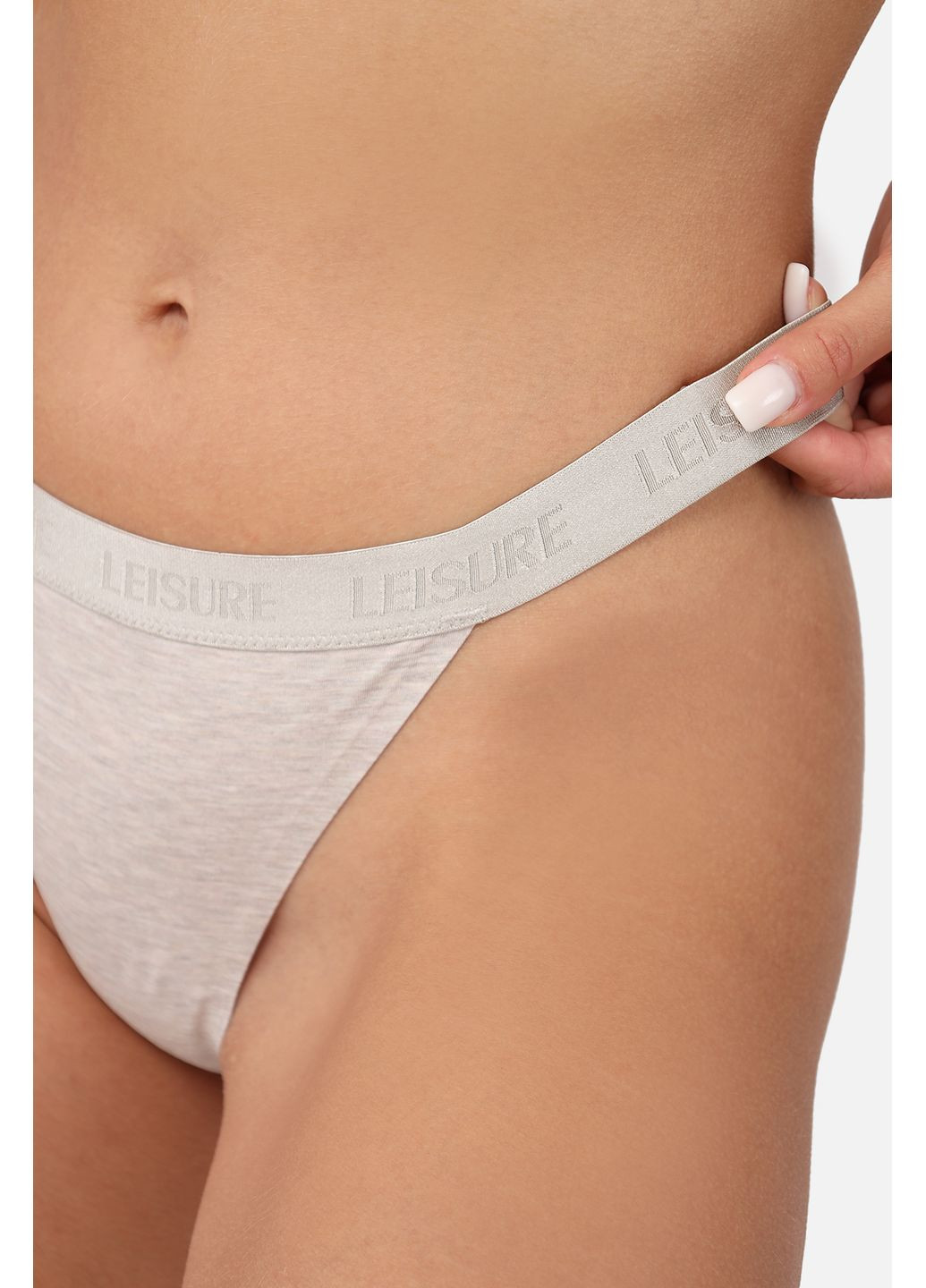 Труси стрінги, жіночі колір світло-сірий CB-00278927 No Brand (350879026)