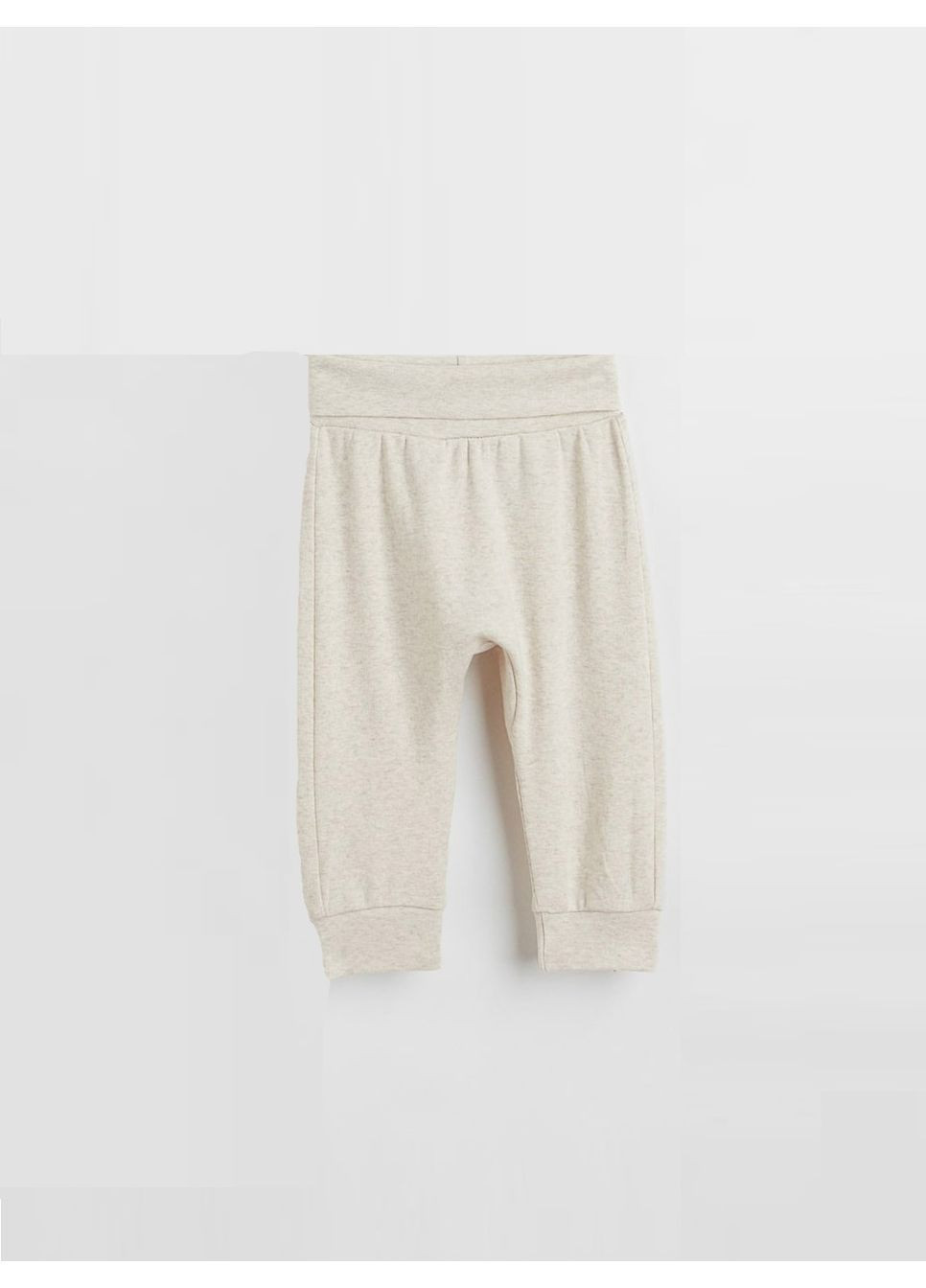 Светло-бежевые повседневный летние брюки H&M