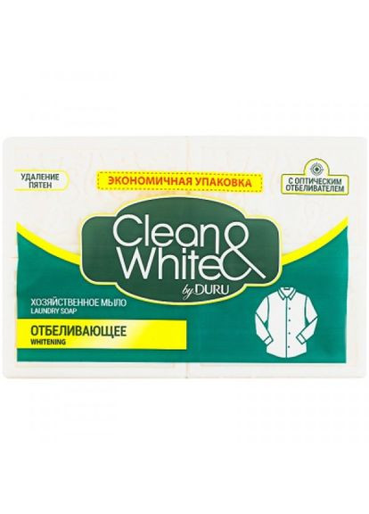 Мило для прання (8690506521929) Duru clean&white господарське відбілююче 4 x 100 г (268142729)