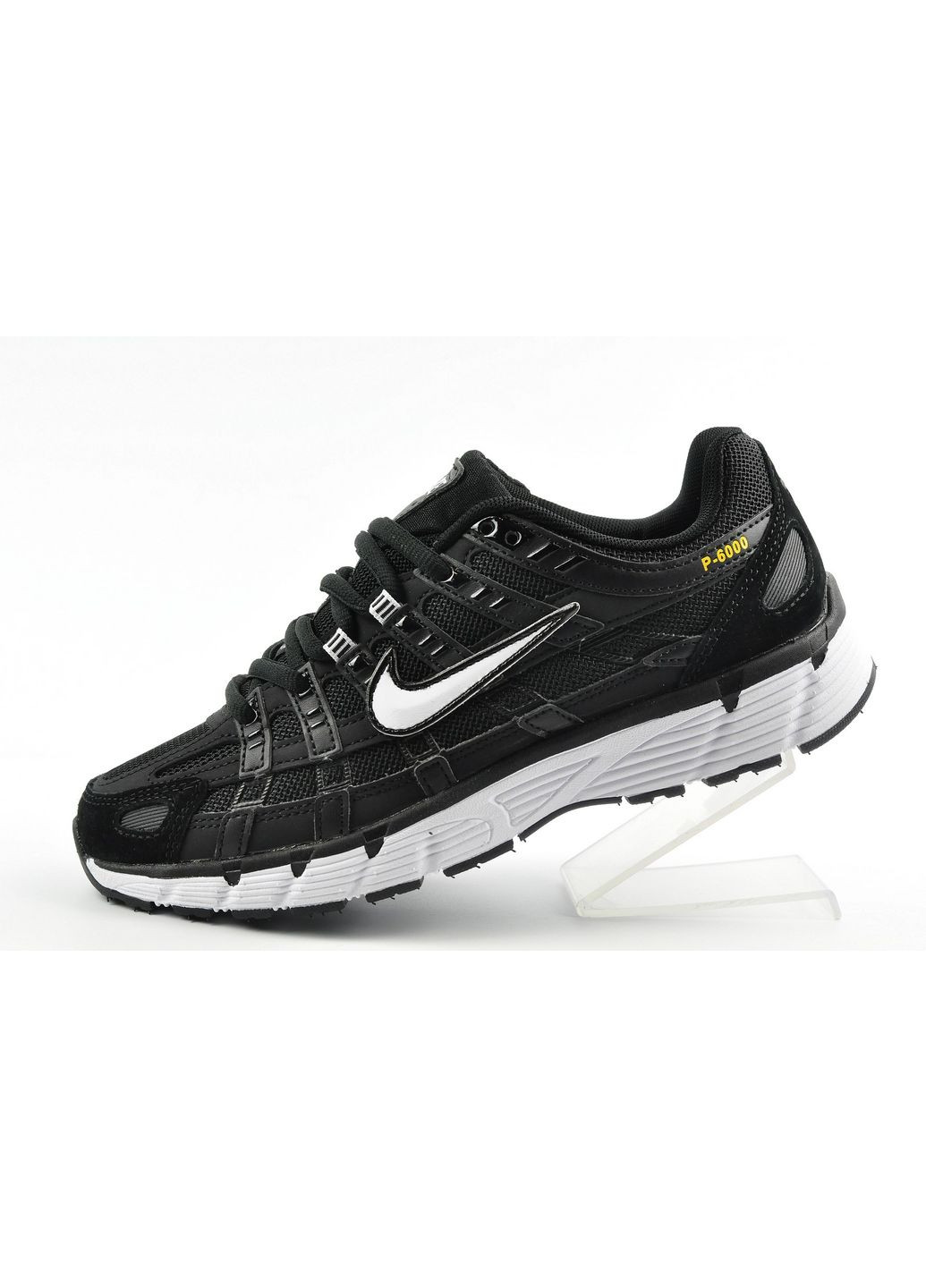 Черно-белые демисезонные кроссовки nike p-6000 мужские No Brand