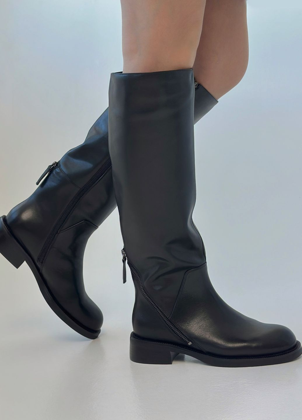 Чоботи жіночі демісезонні шкіряні URBAN TRACE (308342131)