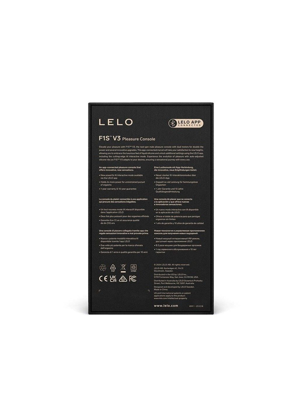 Смарт мастурбатор F1S V3 Teal 2 мотори 8 режимів стимуляція звуковими хвилями чоловіча іграшка Lelo (322740309)