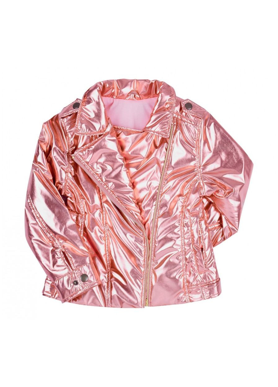 Рожева демісезонна курточка на дівчинку Бембі