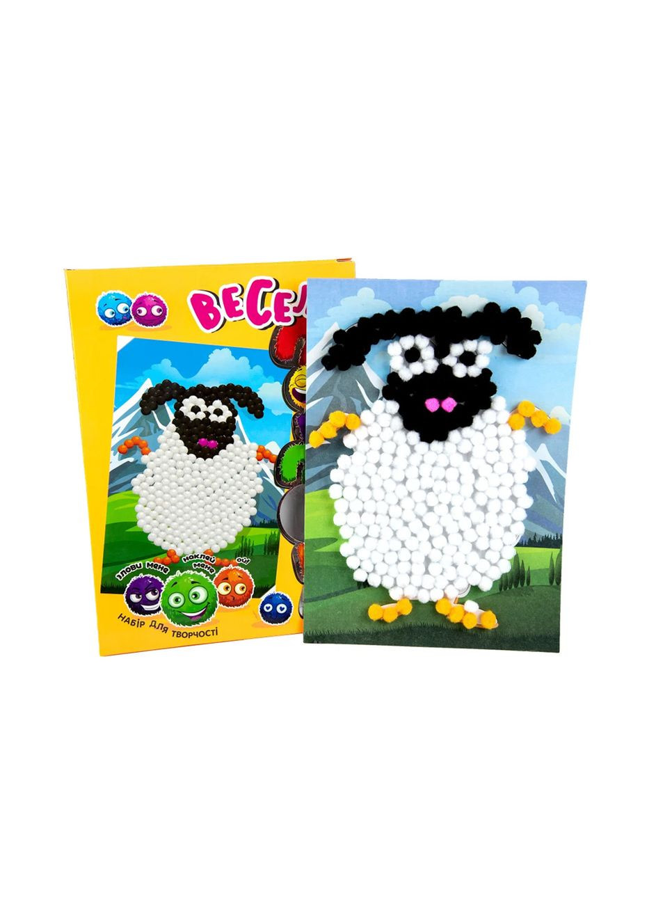 Набір для творчості "Веселі помпони - овечка" колір різнокольоровий CB-00217683 Strateg (319069371)