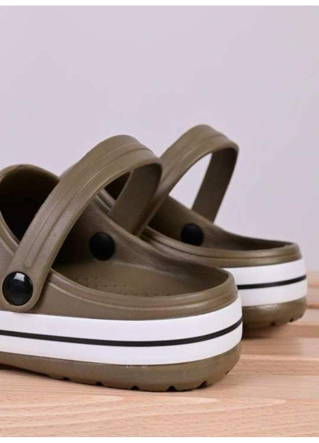 Хаки кроксы детские хаки Luck Line