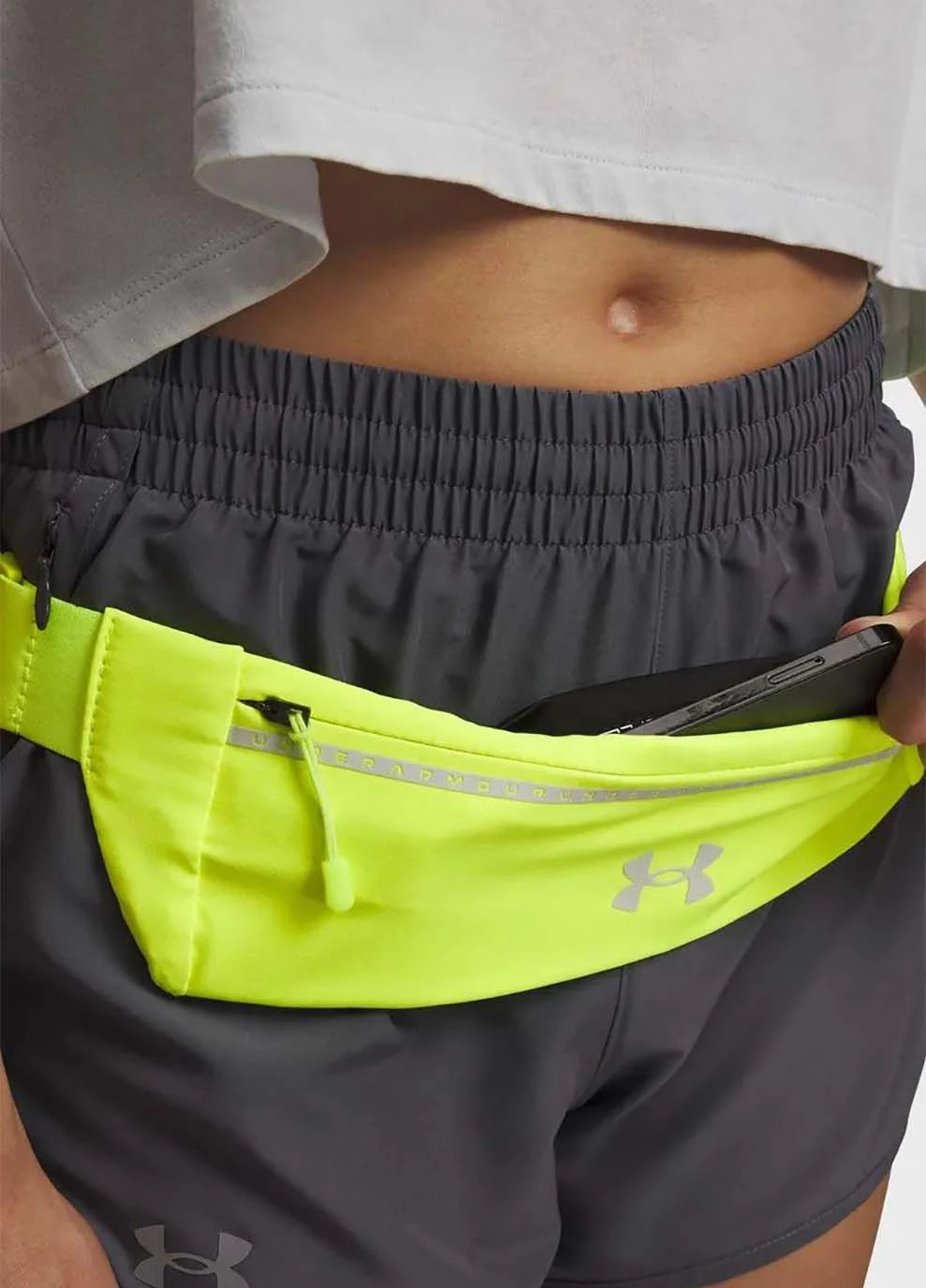 Сумка на пояс UA Velociti Run Belt Желтый 33,3 х 8,9 см Under Armour (395625068)