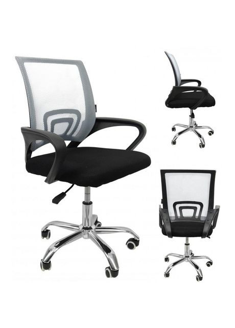 Крісло сіро - чорне Bonro B-619 (349820339)