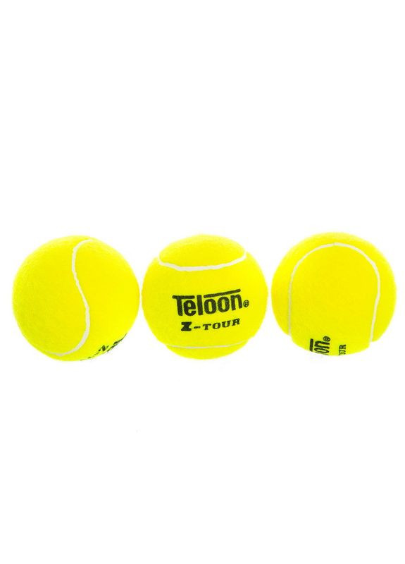 Мяч для большого тенниса Z-TUOR (3шт) Pro (в вакуумной упаковке, салатовый) (T818P3) Teloon (361436329)