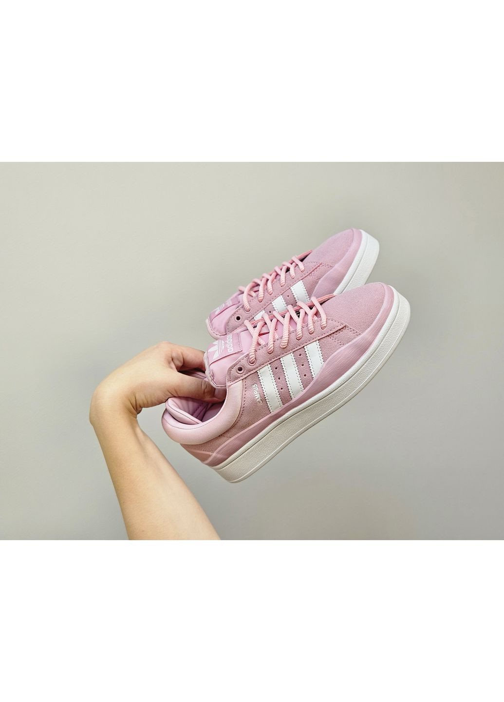 Кросівки жіночі Adidas Campus x Bad Bunny Pink White | Адідас Кампус рожеві No Brand рожеві демісезони (363296046)