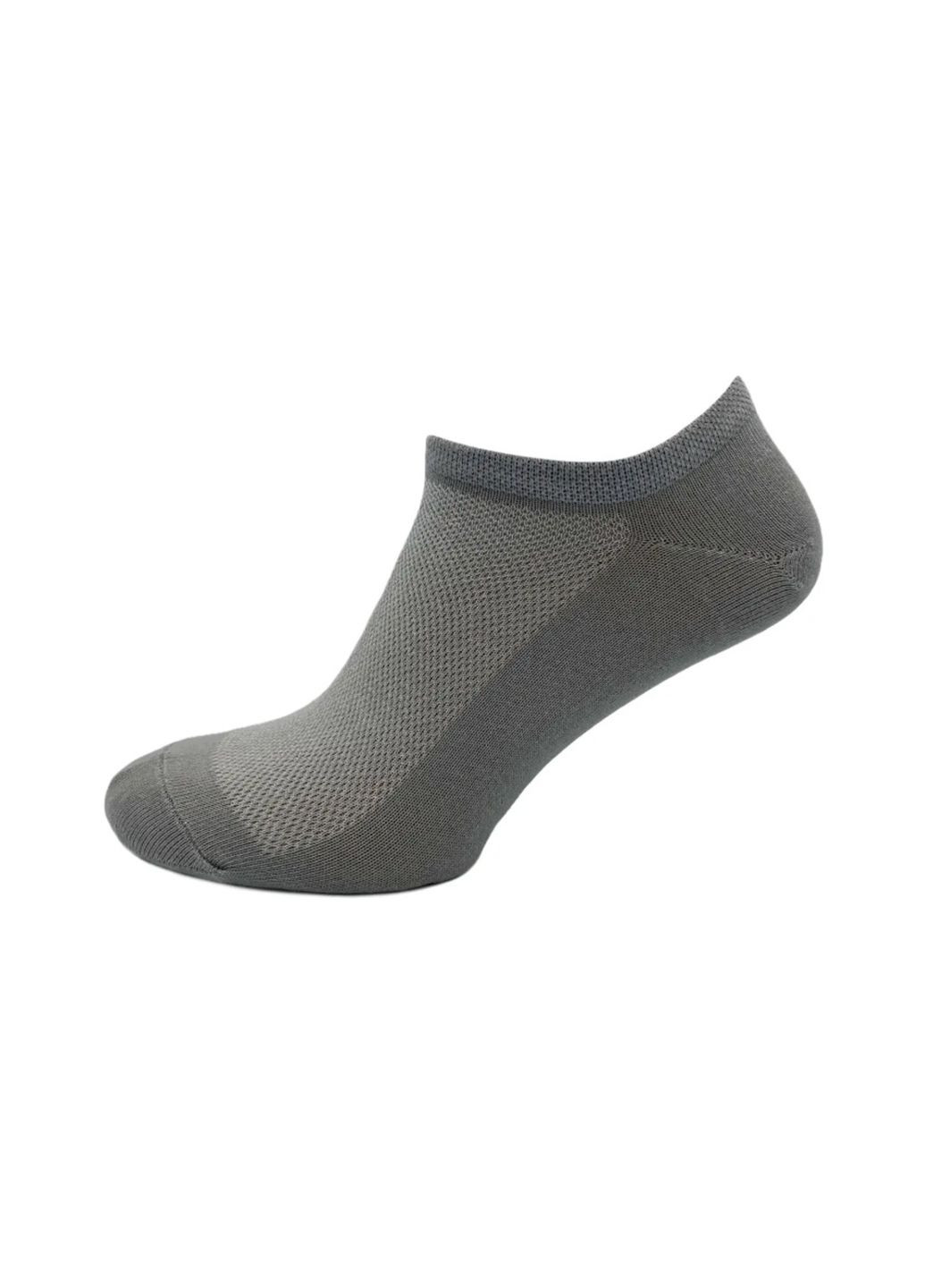 Чёрно-белых носки женские, с сеточкой, короткие. однотонные. комплект из 3х пар. цвет: черный\серый\белый. Крокус однотонные (335051349)