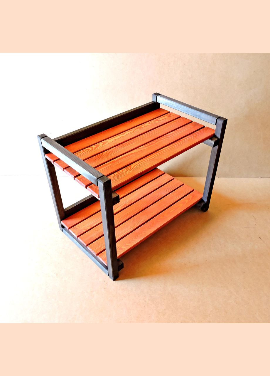 Стелаж кухонний з дерева Фанбім 2 венге-корал (СТА-21131214) No Brand (327868566)