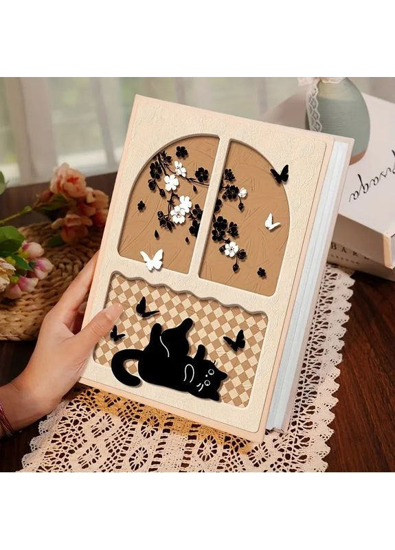 Фотоальбом для Instax Mini 12/11/90/99/7+/9/EVO/Link/Liplay на 200 фотографій Cat and butterflies Fujifilm (365721367)