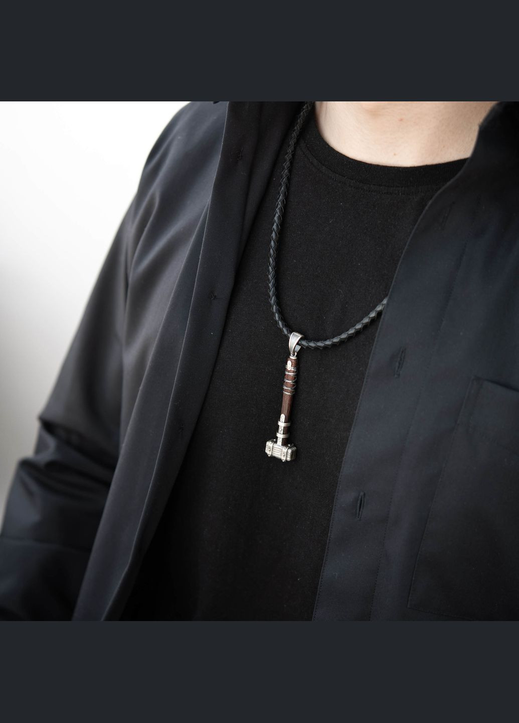 Серебряный кулон Молот викинга с эбеном 1116п Oniks (295262361)