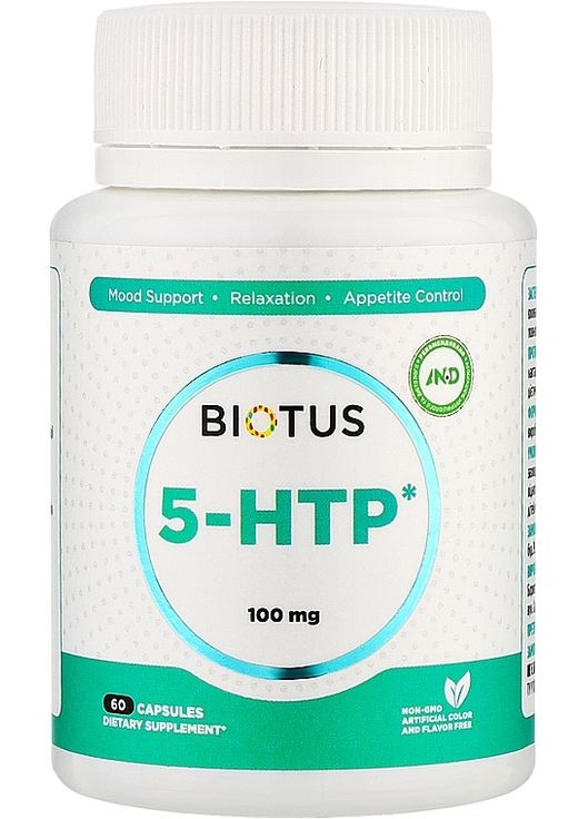Тріптофан 5-HTP 60шт (1383243-20248288) Biotus (368659527)