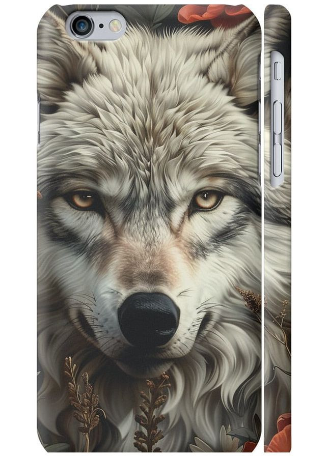 3D пластиковий матовий чохол 'Вовчий погляд' для Endorphone Apple iPhone 6 (286771690)