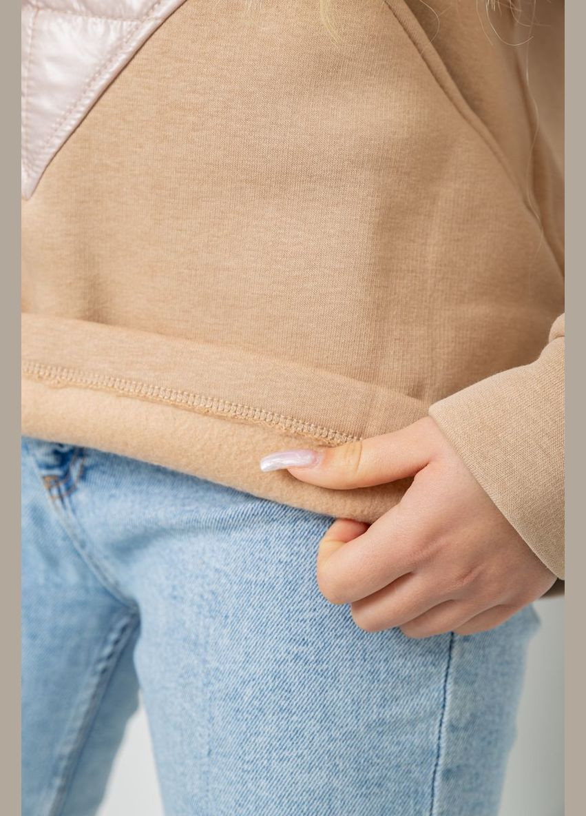 Худі жіночий на флісі тринитка, колір чорний, 102R7713 Ager (316173269)