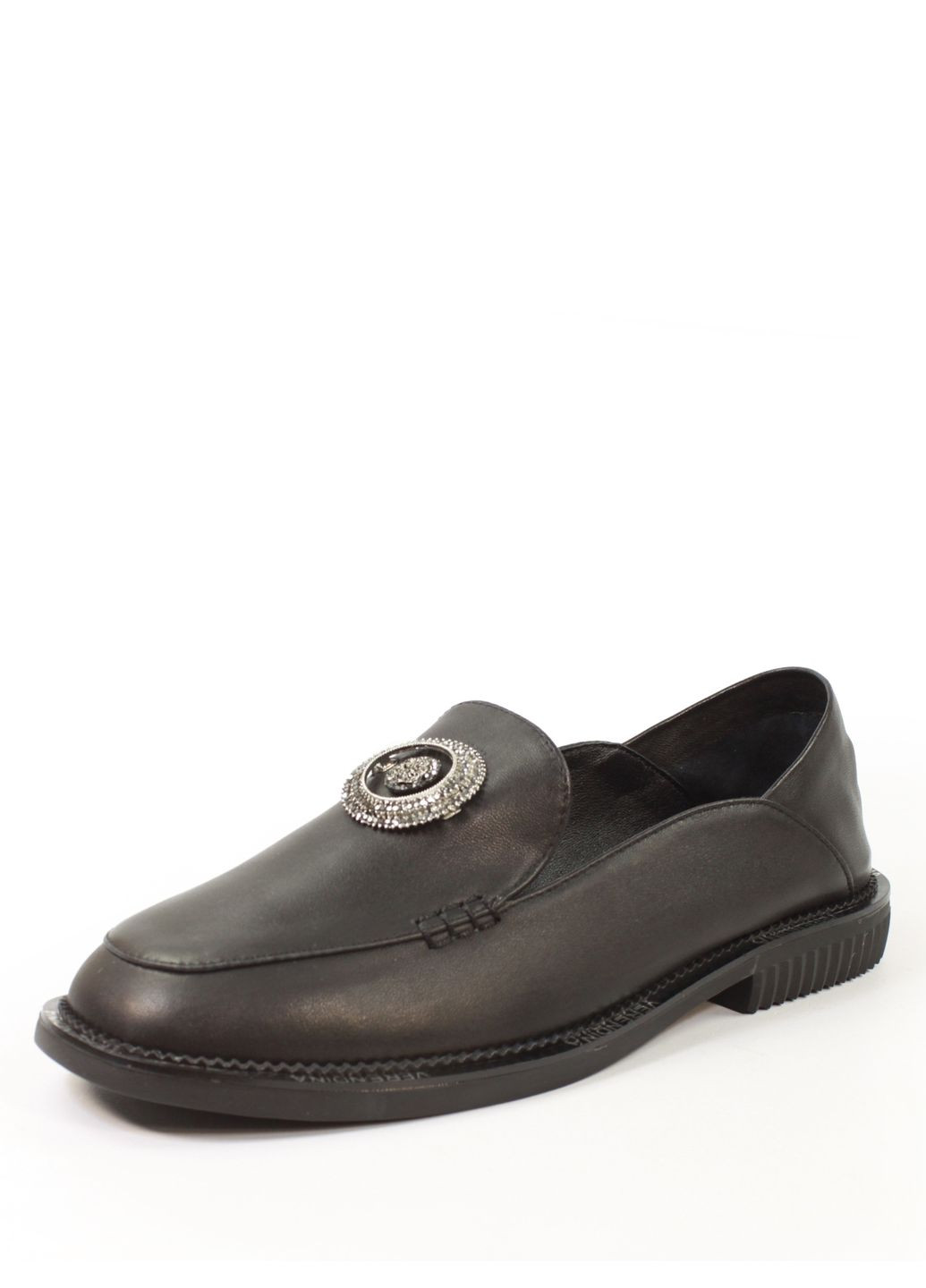 It-Girl Женские кожаные лоферы с мягкой пяткой лоферы черный з натуральная кожа, — демисезон (350874630)