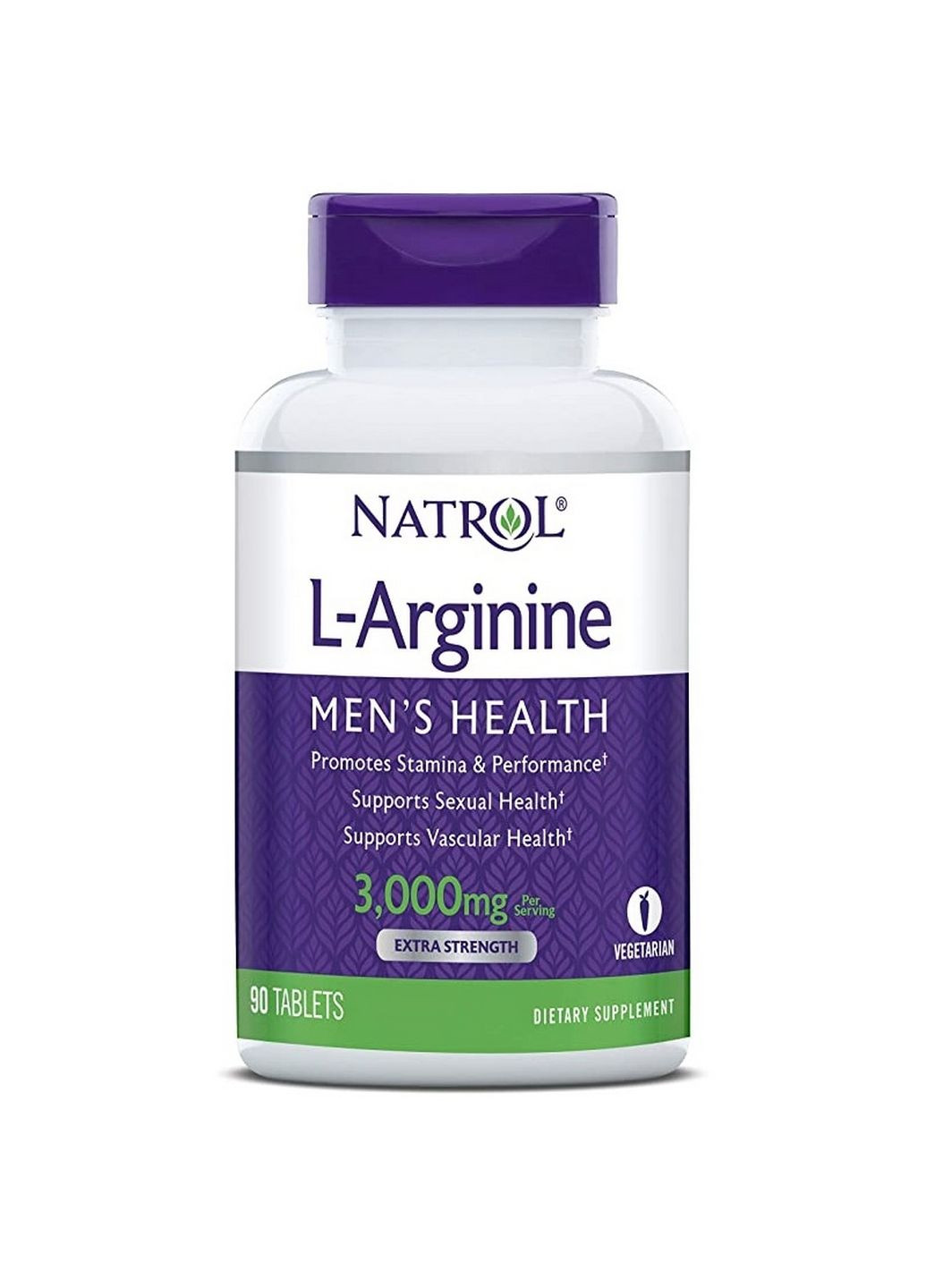 Амінокислота L-Arginine 3000 mg, 90 таблеток Natrol (293478250)