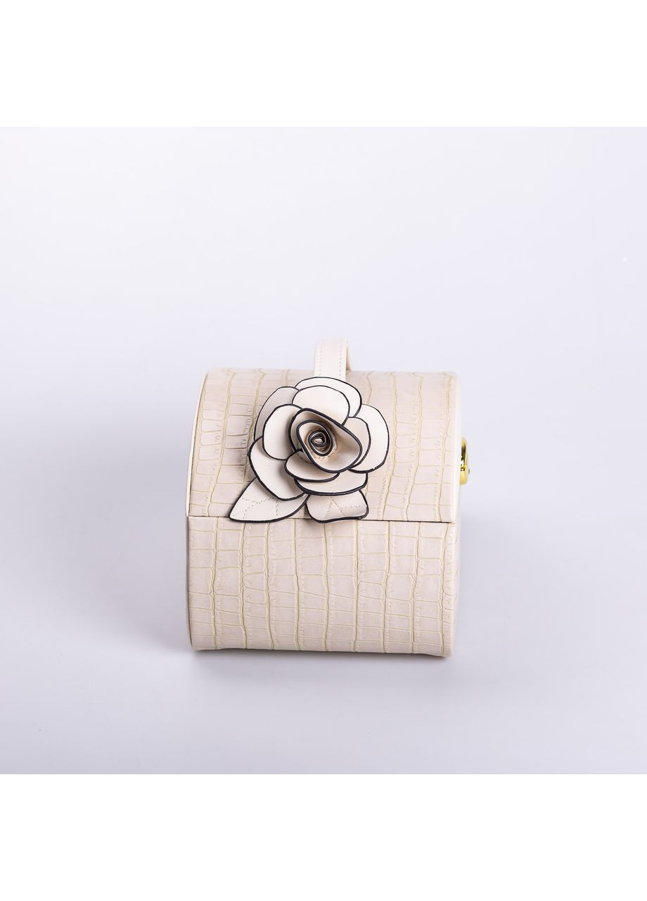 Скринька для прикрас з еко-шкіри, 3 яруси із замком Yiwu (360455013)